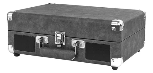 Tocadiscos Estéreo Bluetooth Gris
