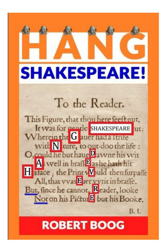 Libro: Hang Shakespeare: But Not Devere, Looke In His Booke