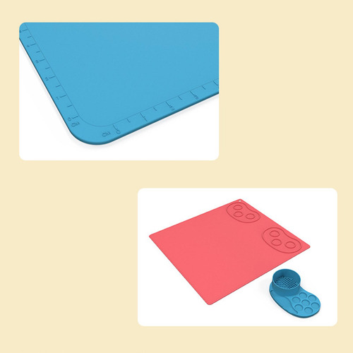 Alfombrilla De Silicona Para Manualidades Almohadilla Rojo
