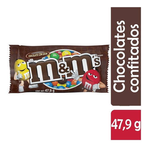 Caja Con 24 M&ms Chocolate Con Leche 47.9gr