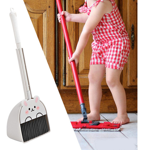 Mini Escoba Con Recogedor, Juego De Limpieza De Casa Conejo