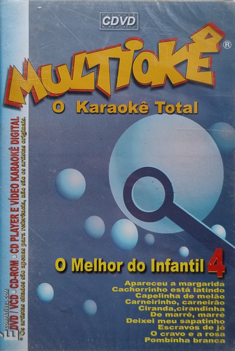 Dvd Multiokê Karaokê Total O Melhor Do Infantil 4 Lacrado