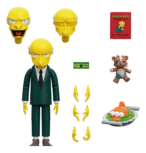 C. Montgomery Burns Los Simpsons Ultimates Super 7 (Usado)