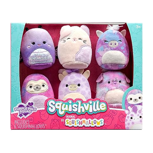 Squishville By Original Squishmallows Púrpura Pals Squad Plu