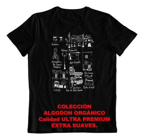 Polera - Dtf - Algodon Organico - Monumentos De Valparaiso