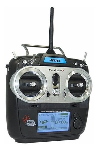 Equipo De Radio Control Hitec Flash 7 + 2 Receptores