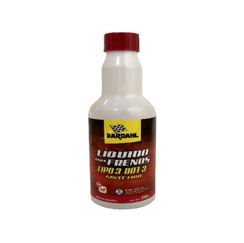 Liquido Para Frenos Tipo 3 Dot 3 Sintético Bardahl 250 Ml