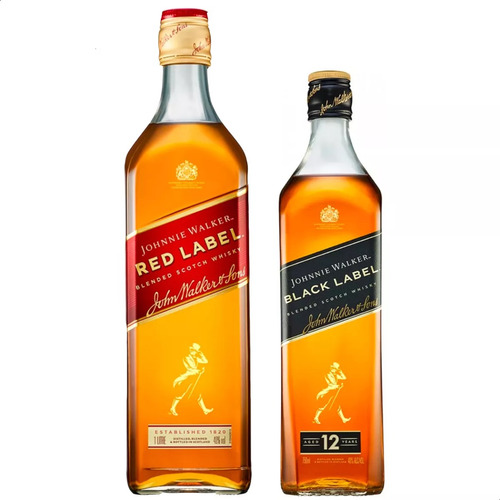 Whisky Johnnie Walker Red + Black Label - Tienda Oficial