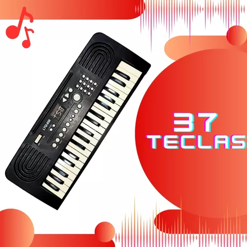 Teclado Eletronico Infantil C/ Microfone 37 Teclas 6 Musicas