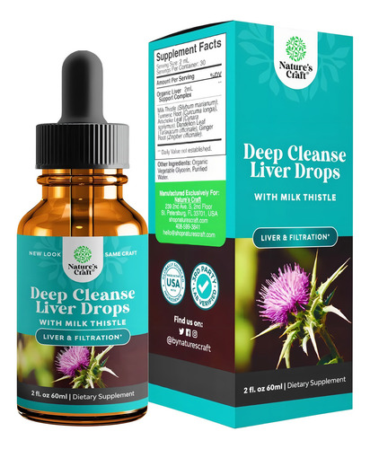 Liver Cleanse Liquido Reparacion Y Desintoxicacion Higado Sabor S/n