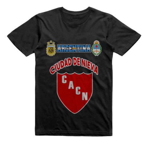 Remera Algodon Negra Ciudad De Nieva Jujuy