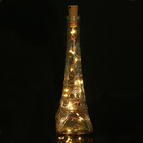 Luces Led Para Botellas De Vino Blanco Cálido, 10 Unidades,