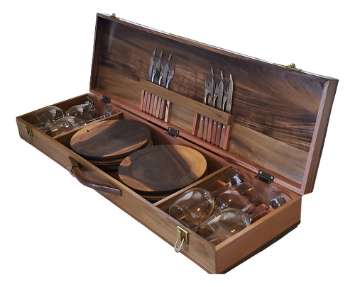 Set Asador X6 Cubiertos Tramontina Platos Cavados