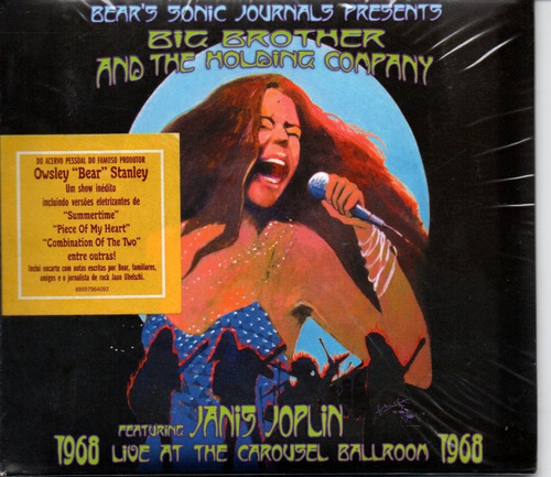 Cd Janis Joplin 1968 Live At The Carousel Ballroom 