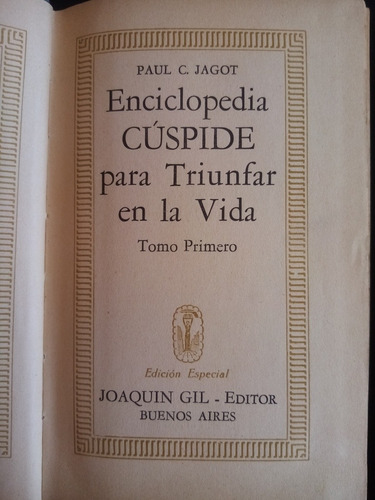 Paul Jagot. 5 Obras, En Un Tomo. Enciclopedia Cúspide