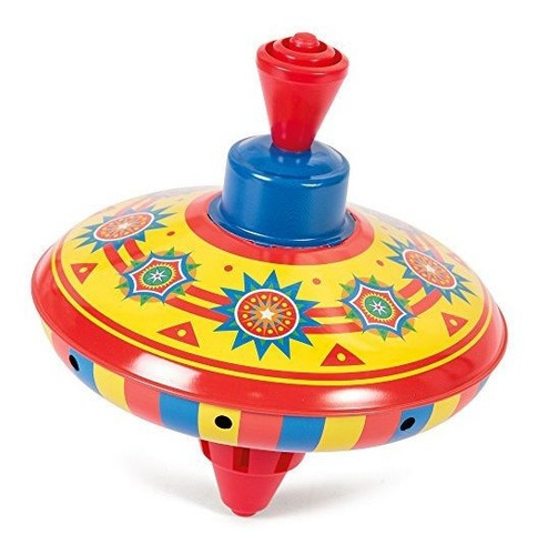 Imagen 1 de 2 de Peonza De Juguete Schylling Little Tin Top (los Colores De L