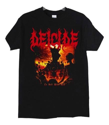 Polera Deicide To Hell With God Metal Abominatron