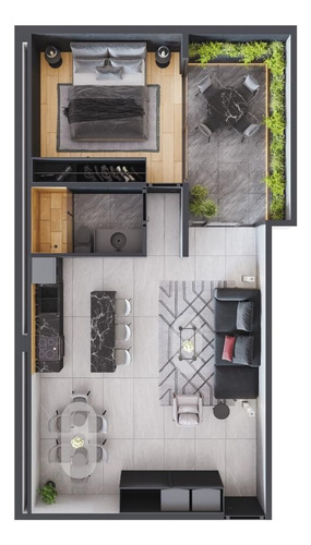 Preventa Departamento 1 Recámara Con Terraza. Del Valle Centro