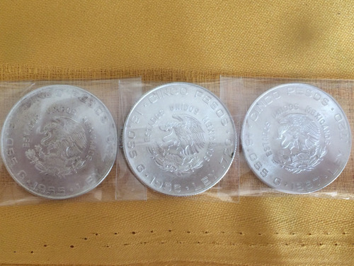 Moneda 5 Pesos Hidalgo Chico Plata Ley .720 (Usado)