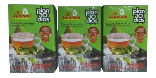 Te Guaraní Plan 30 Dias ( Pack De 3 Cajas ,hierba A Granel)