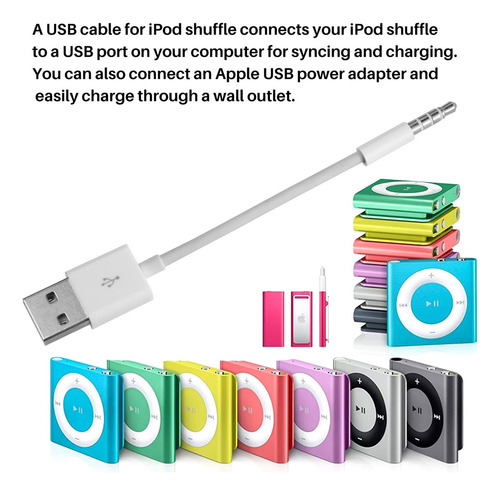 Bsc Adecuado Para iPod Shuffle, Cable De Datos Usb, Carga