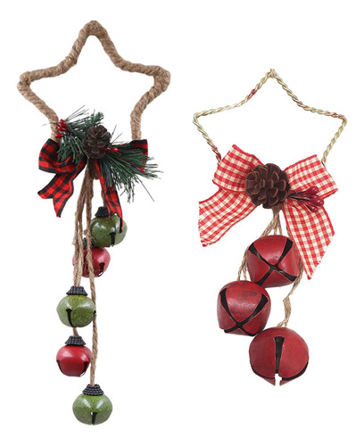 Adorno Colgante Para De Navidad Longitud 19,5 Cm 32 Cm 2x