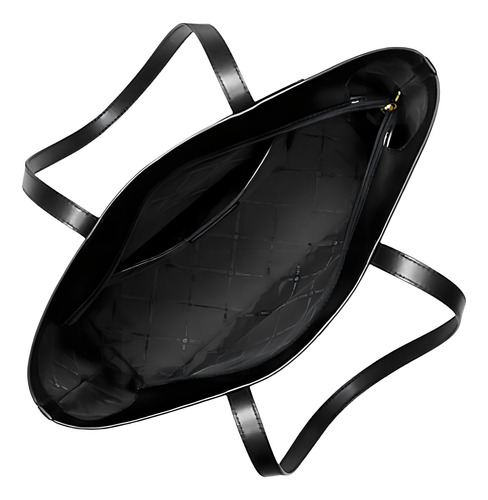 Bolso Jet Set Medium Two-tone Logo Tote Bag Acabado De Los Herrajes Dorado Color Negro Y Blanco Diseño De La Tela Lisa