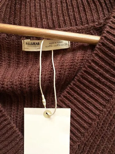 Pull marron zara sale