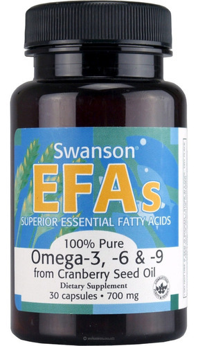 Efas Omega 3 6 Y 9 Swanson Ideal Veganos Sabor No Aplica