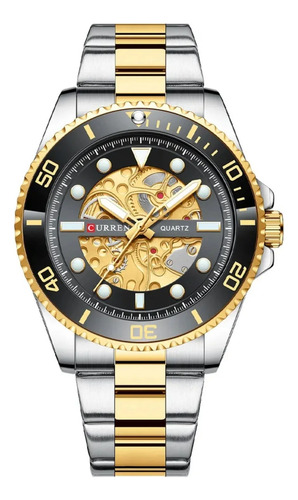 Reloj Curren 8412 De Lujo Elegante Banda De Acero Inoxidable