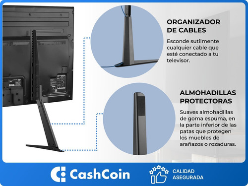 Imagen 4 de 10 de Soporte Pie Tv Onebox Inclinable Regulable 23 A 70 Ob-p1