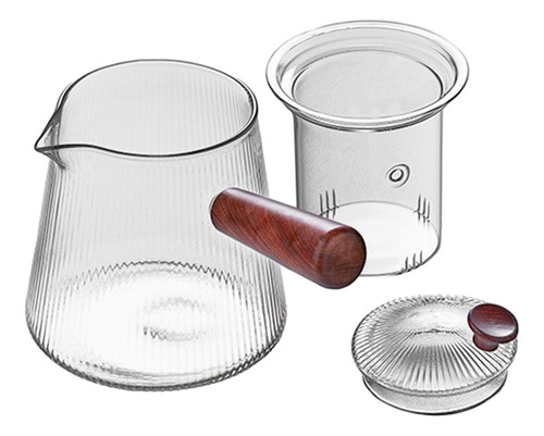 Juego De Infusor Y Tetera De Vidrio Transparente: 500ml