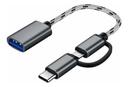 Cable Otg Micro Usb Y Tipo C Dual Usb 3.0