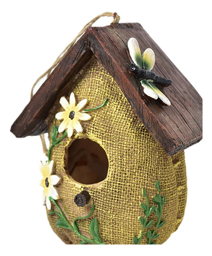 Casa De Pájaros Colgantes Para Al 13 Cm X 10,5 Cm X 16 Cm