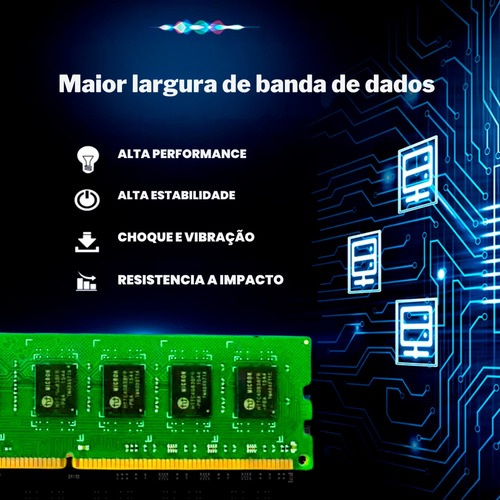 Memória Ram Para Pc Ddr4 8gb 2666mhz, Cl19, Verde