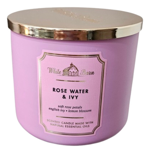 Velas Aromáticas Bath & Body Works Rosa Vela Aromática Rose Water And Ivy