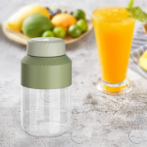 Copo Liquidificador Portátil Tampa Simples Verde