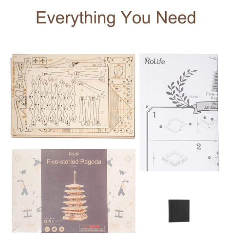 Kits De Maquetas De Madera Rolife Para Adultos Para Const...
