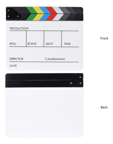 Placa Acrílica Apagável A Seco Para Cenas De Filmes, 10 X