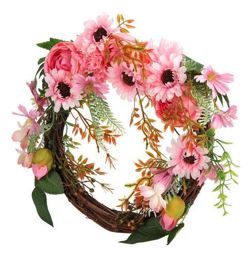 Corona De Flores De Imitación Artificial De Peonía Para CoLG