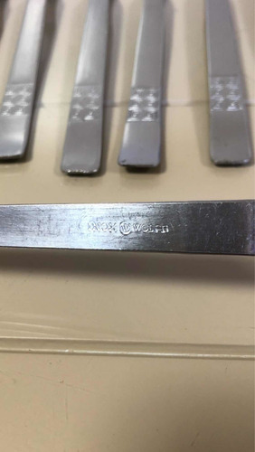 Garfos Wolff Decoração Desenho Grego 9 Pecas (Usado)