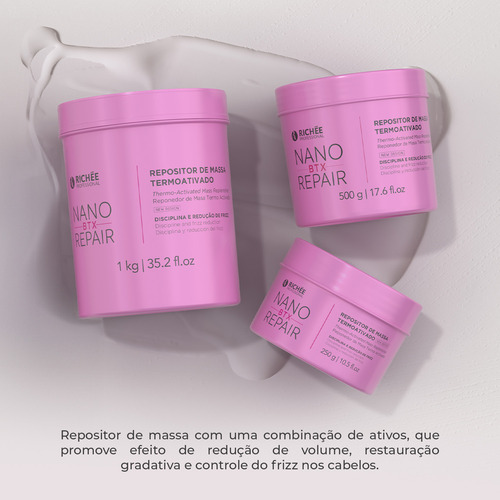 Richée Nano Btx Repositor De Massa Capilar 500g