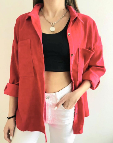 Camisa Mujer Rojo Sandía Xl