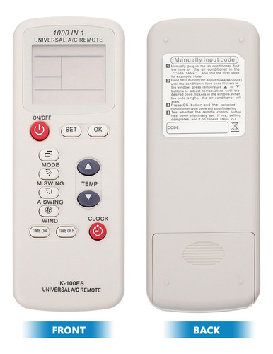 Controlador Remoto Universal Ac De Uso General De 1 Pieza Pa