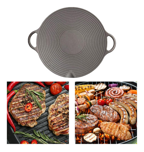 Sartén Para Parrilla, Sartén Gruesa Y Resistente,