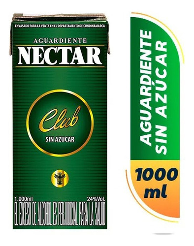 Aguardiente Nectar Verde 1000ml