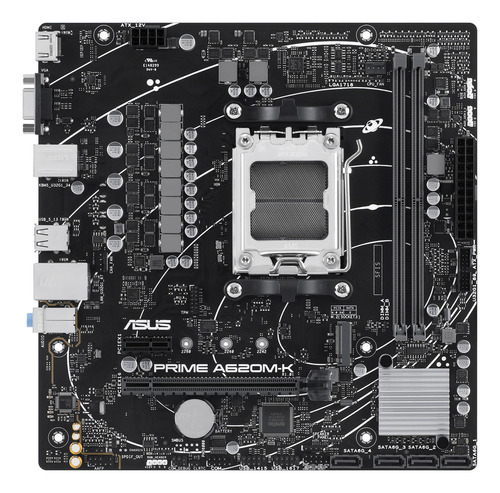 Asus Prime A620m-k Am5 2x Ddr5 1x M.2 Pcie 4.0 Micro Atx