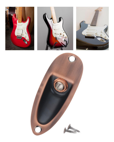 Placa De Entrada Para Guitarra Elétrica Diy Placa De Marrom