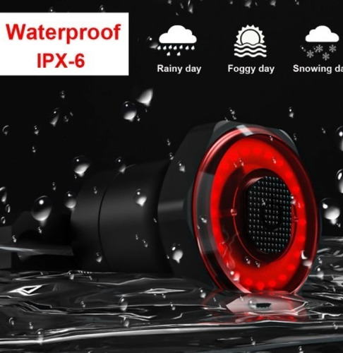Imagen 5 de 9 de Luz Led Freno Inteligente Bicicleta Super One La Mejor Stgo