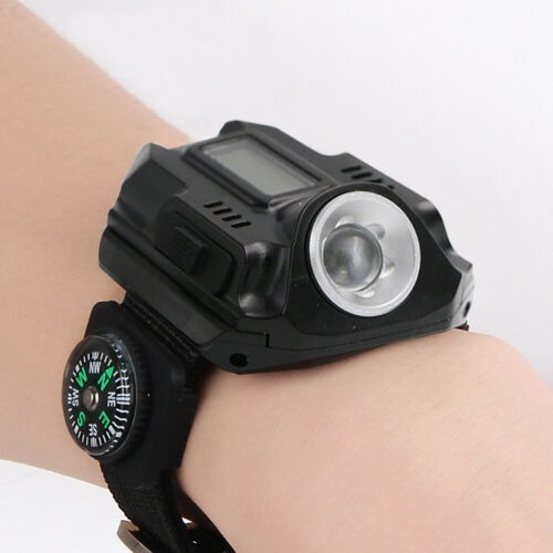 Pulsera Reloj Lampara Brújula Camping Exteriores